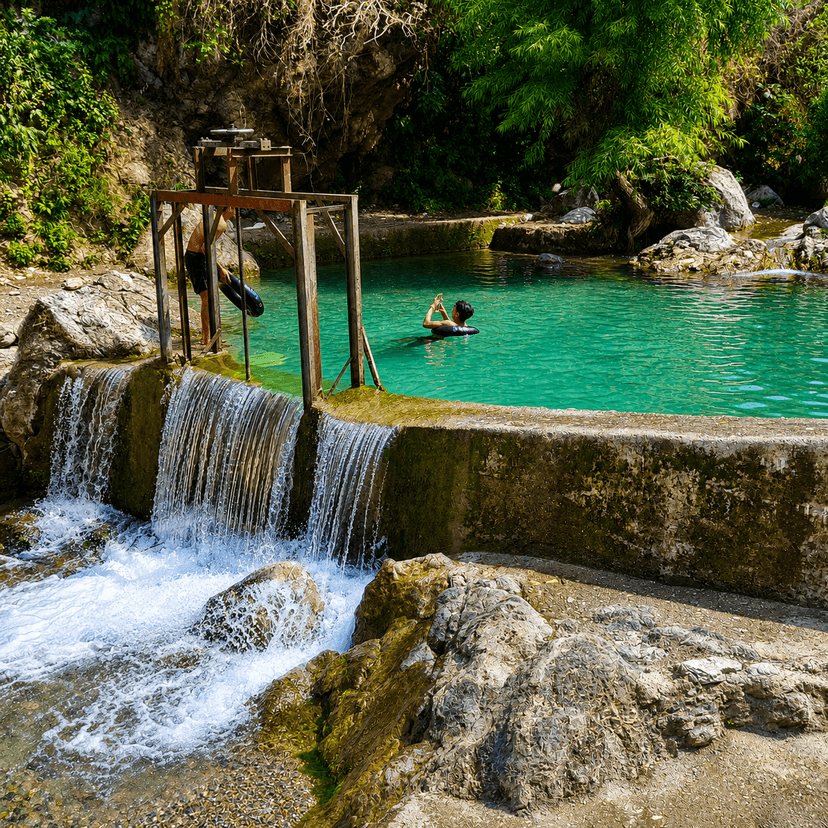 Cascading Mountain Waters
