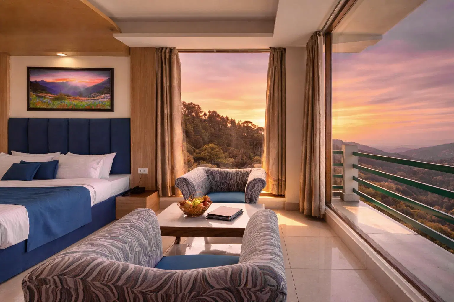 Premium room valley view with balocny