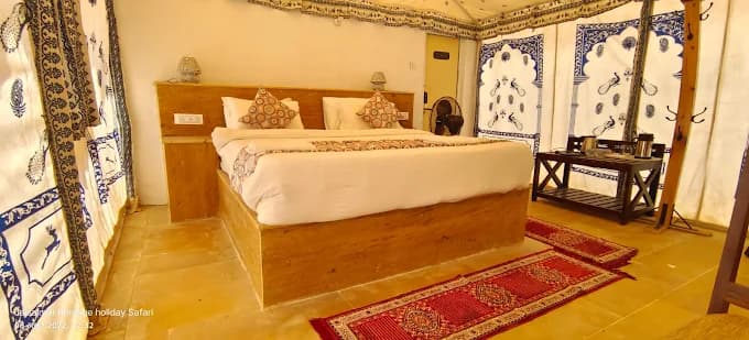 Golden swiss luxury tent